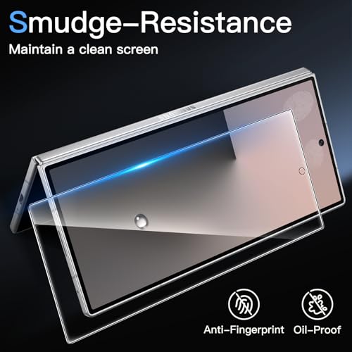 JETech Front Screen Protector for Samsung Galaxy Z Fold 7 2025 with Camera Lens Protector, Easy Installation Tool, 9H Tempered Glass Film, Anti-Scratch, HD Clear, 2-Pack Each