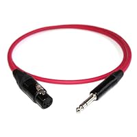 Amazon | MOGAMI【2534 赤】XLRキャノン(メス)-TRSフォン 5m