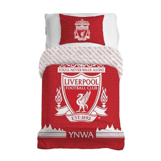 BEDSERG Blauer Liverpooler Fußball 3D Bettbezug 100% Mikrofaser 135x200 cm 3-teilig Bettwäsche-Sets Enthält 2 Kissen 80x80cm Geeignet für Kinder und Erwachsene 2 Character World Liverpool FC Offizielles Bettwäsche-Set für Einzelbett, Farbdesign, wendbar, 2-seitig, Fußball-Bettwäsche, offizielles Lizenzprodukt, inkl. passendem Kissenbezug