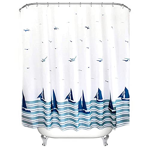 ORSJA Shower Curtain 180 x 180 cm – Shower Curtain with Weighted Hem - Image 9