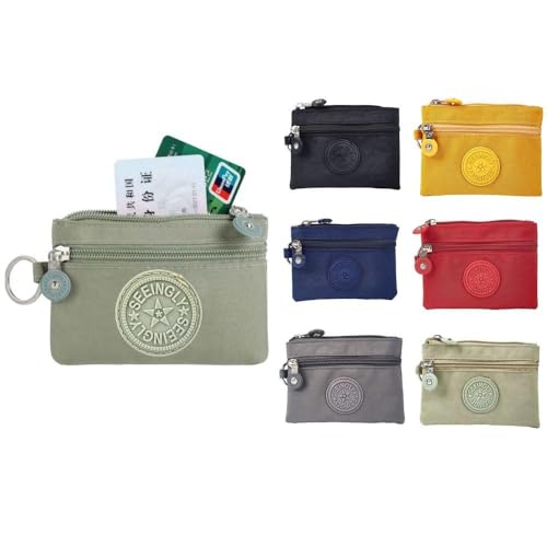 Canvas Money Coin Purse 2023 New with Key Ring Waterproof Credit Card Holoder Wear-resistant Wallet M4