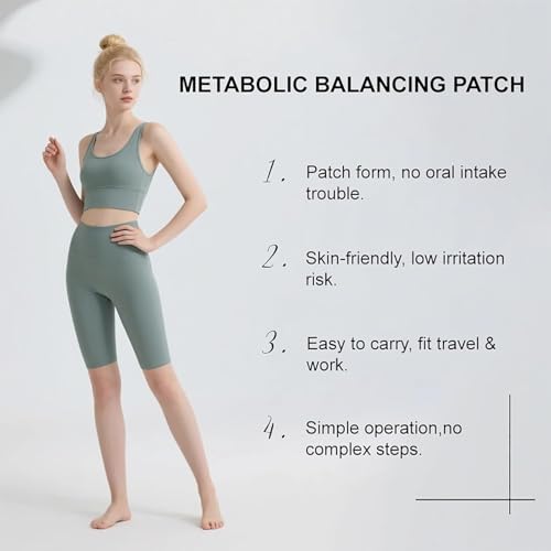 60 Stück Abnehmpflaster, Metabalance Patch zur Figurpflege mit pflanzlichen Extrakten, Slim Patch für Bauch & Taille, Hautfreundlich, Diskret & Alltagstauglich, für Damen & Herren