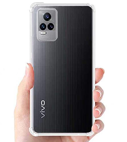Image of Soft Flexible Silicone Back Cover Compatible with Vivo Y73, Transparent Case