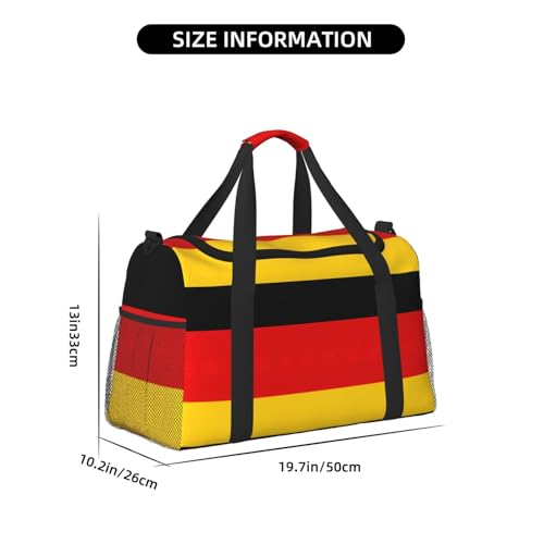 German flag print Personal Item Bag Large Duffel Bag Travel Bag Weekender Bag Gym Bag Tote Duffel bag4