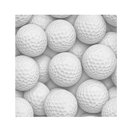 Servilletas Blancas Golf Ball Reutilizables 20x20in x4 miniatura 2