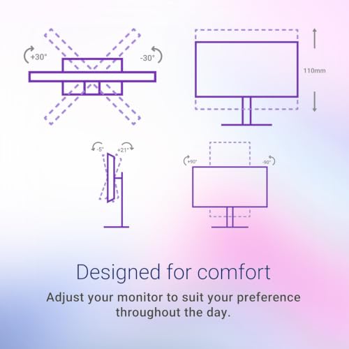 Image of Dell 27 inch QHD Business Monitor, 144Hz 1ms IPS Display, Built-in Dual 3W Speakers, AMD FreeSync, 99% sRGB, HDMI & DisplayPort, Fully Adjustable Stand (Height, Tilt, Swivel, Pivot), Ash White
