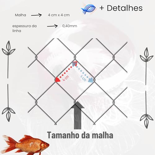 Tarrafa para pescar tilapia, pacu, corvina, mandi, piapara colors