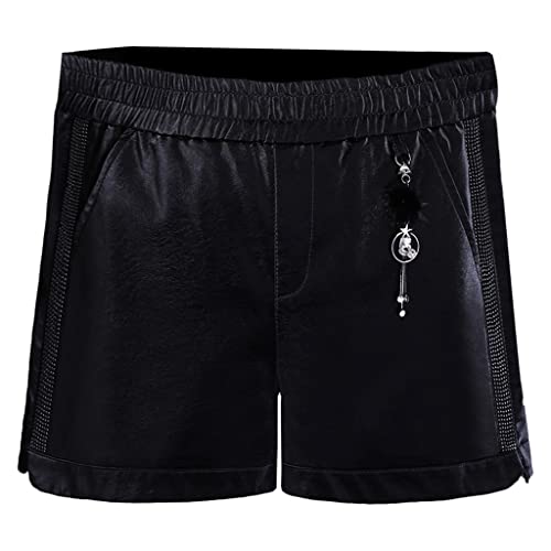 Pantalon en cuir PU pour femmes galbant pour affiner la silhouette