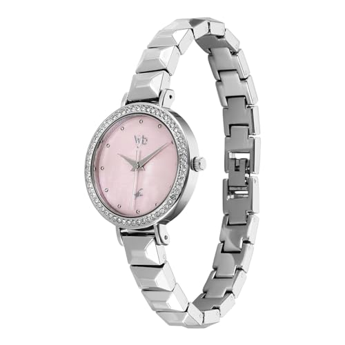 Fastrack Vyb Enigma Pink Blush Dial Watch Silver - Image 4