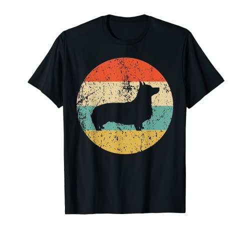 Pembroke Welsh Corgi Vintage Retro Corgi Cane Maglietta