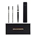 Rollerball Pens Fine Point, Micro 0.5mm Black Ink for Men with Pen Bag and 2 Refills