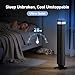 OLIXIS Tower Fan for Bedroom, 28dB Quiet Floor Standing Fan with Remote, 12H Timer, 5 Speeds, 4 Modes, LED Display, Portable Bladeless Oscillating Cooling Fan for Indoor, Home, Office - Black