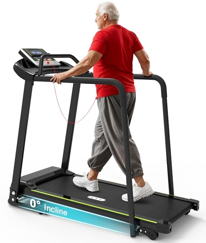Redliro Walking Treadmill with Long Handrail for...