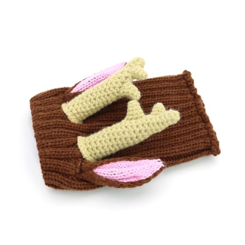 Gorro de Renos de Punto para Perro Talla Large miniatura 2