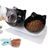 15 ° geneigte Plattform - Das 15 ° geneigte Design kann die Kompression der Halswirbelsäule, die durch den Bug des Haustieres verursacht wird, wirksam reduzieren. Die bequeme Fütterungshöhe der Tiernahrungsschale erleichtert das Schlucken und fördert die Gesundheit des Verdauungssystems.