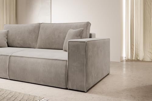 Selsey-Sofa-Schlafsofa-Couch-Mit-Stauraum-Schlaffunktion-Pflegeleicht-Polyurethanschaum-Kordsamt-Weich-Beige-Farese | Dealmeister.io Alt tag für bilder post titel