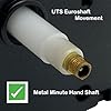 Amazon|標準 UTS ドイツ ユーロシャフト バッテリークロック機構 IEC R6+ ブラック セッティングホイール 交換用時計機構 ...