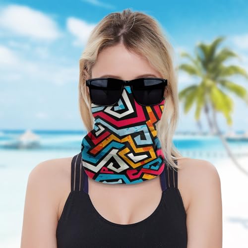 Striped Neck Gaiter Face Mask for Running, Cycling, Hiking, Sun protection, Breathable and Lightweight Outdoor Headwear4