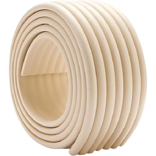 LaiCai �N�b�V���� �h��v���e�N�^�[ �\�t�g�o�b�O �X�|���W�G�b�W���O �ǃR�[�i�[�\�t�g�o�b�O NBR�ގ� �������e �ϋv�� �Փ˖h�~ �ǃR�[�i�[ �u���b�N�� ���g �C���X�g�[�����ȒP �Ԍ� ���ԏ� DIY�p�i �����O���p (6m,�z���C�g)