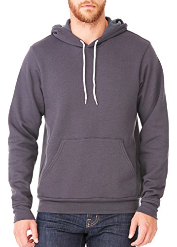 BELLA+CANVAS Unisex Sponge Fleece Pullover Hoodie - Dark Grey Heather