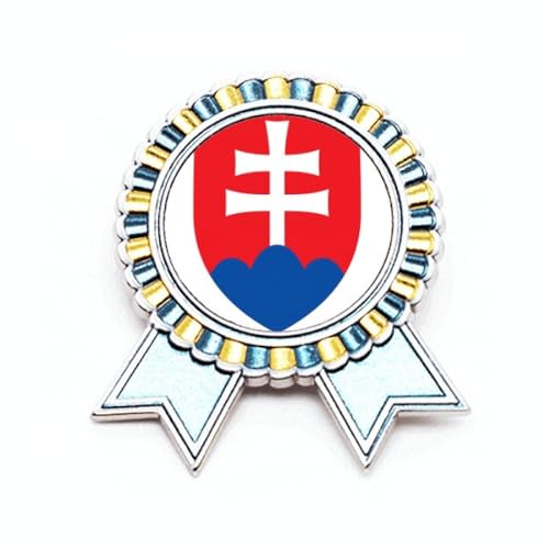 Broche insigne Slovaquie UE veste homme femme pin's métal M