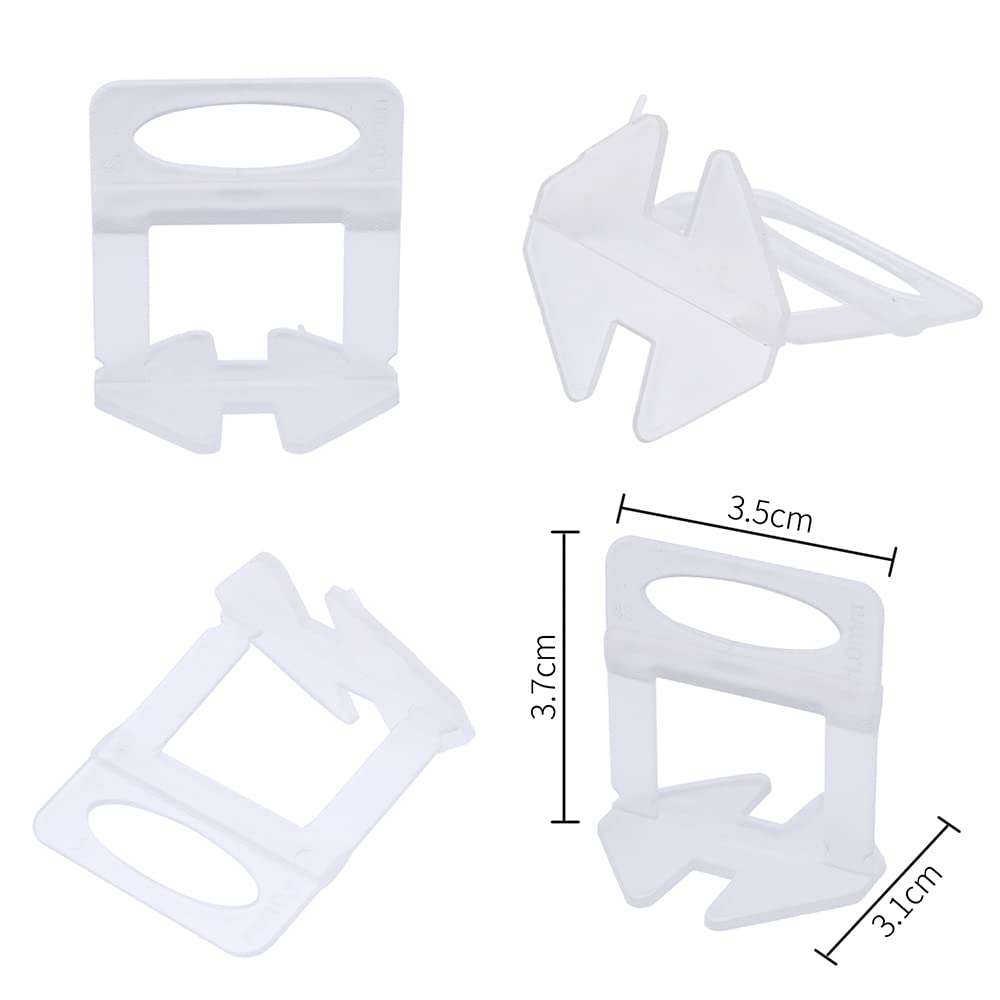 Clip di livellamento per Piastrelle 1 mm 200 Pezzi Sistema di livellamento per Piastrelle Distanziatori per Piastrelle Fai da Te Distanziatori per Pavimenti