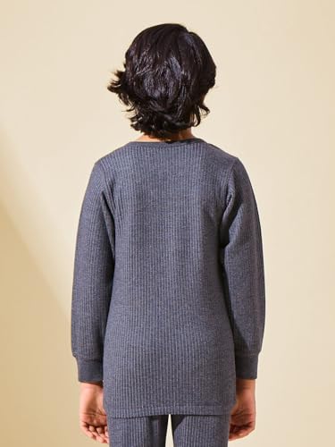 Image of Lux Inferno Kids Thermal Top | Full Sleeves Round Neck Warm Innerwear | Boys & Girls Winter Wear