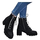 Schlupfstiefel Damen Elegant Low Heel Freizeitschuhe Boots Sommer Flache Absätze Plateau Cowboystiefel Stiefeletten Kurzschaft Stiefel Rutschfeste Kurze Stiefel Schlupfstiefel Walkingschuhe