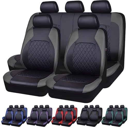 Reviews de Juegos completos los más solicitados. 48 JUHANI Juego Completo de Fundas para Asiento de Automovil Universal, Cubre Asientos para Auto Piel, Protector de Asientos para Auto, SUV, Coche, Camión, Furgoneta (Gris)