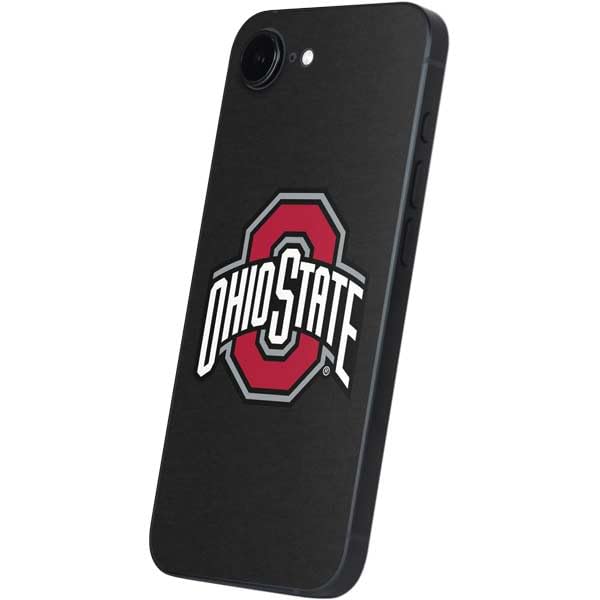 Skinit Decal Phone Skin Compatible with iPhone 16e - Officially Licensed Ohio State University OSU Buckeyes Black Design