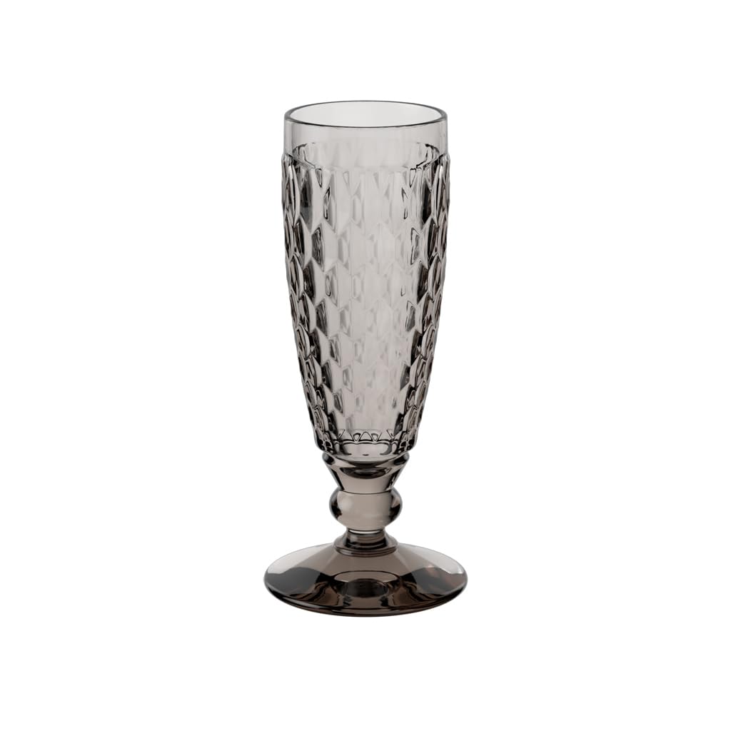 Champagne Glass Glass Flute Villeroy & Boch - Smoke/Grey Boston
