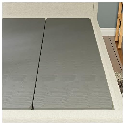 Zayton, 1.5-Inch Split Fully Assembled Bunkie Board for Mattress/Bed Support, King, Grey.