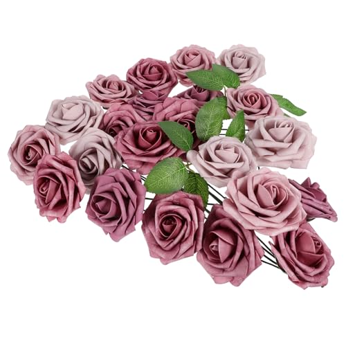 IMIKEYA 1 Karton Künstliche Rosen im Geschenkset Teiliges Dekoratives Bouquet mit Stiel Realistisch aus Schaumstoff und PE DIY Blumenarrangement für Hochzeit Tischdeko Romantische IMIKEYA 1 Karton Künstliche Rosen im Geschenkset Teiliges Dekoratives Bouquet mit Stiel Realistisch aus Schaumstoff und PE DIY Blumenarrangement für Hochzeit Tischdeko Romantische