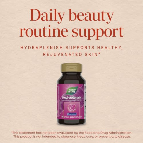 Nature's Way Hydraplenish, BioCell Collagen Hyaluronic Acid Capsules, 60 ct - image 3