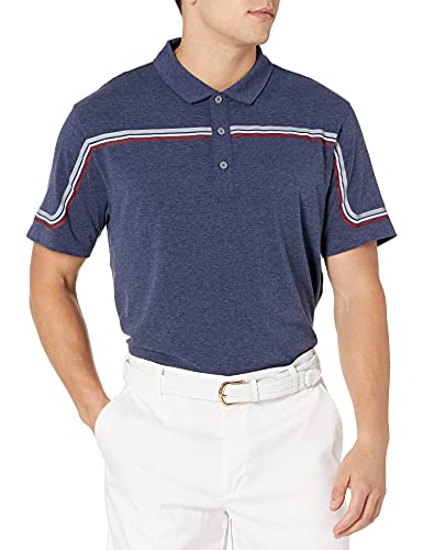 pumagolf 2019 Men's Looping Polo, Peacoat Heather, XX-Large