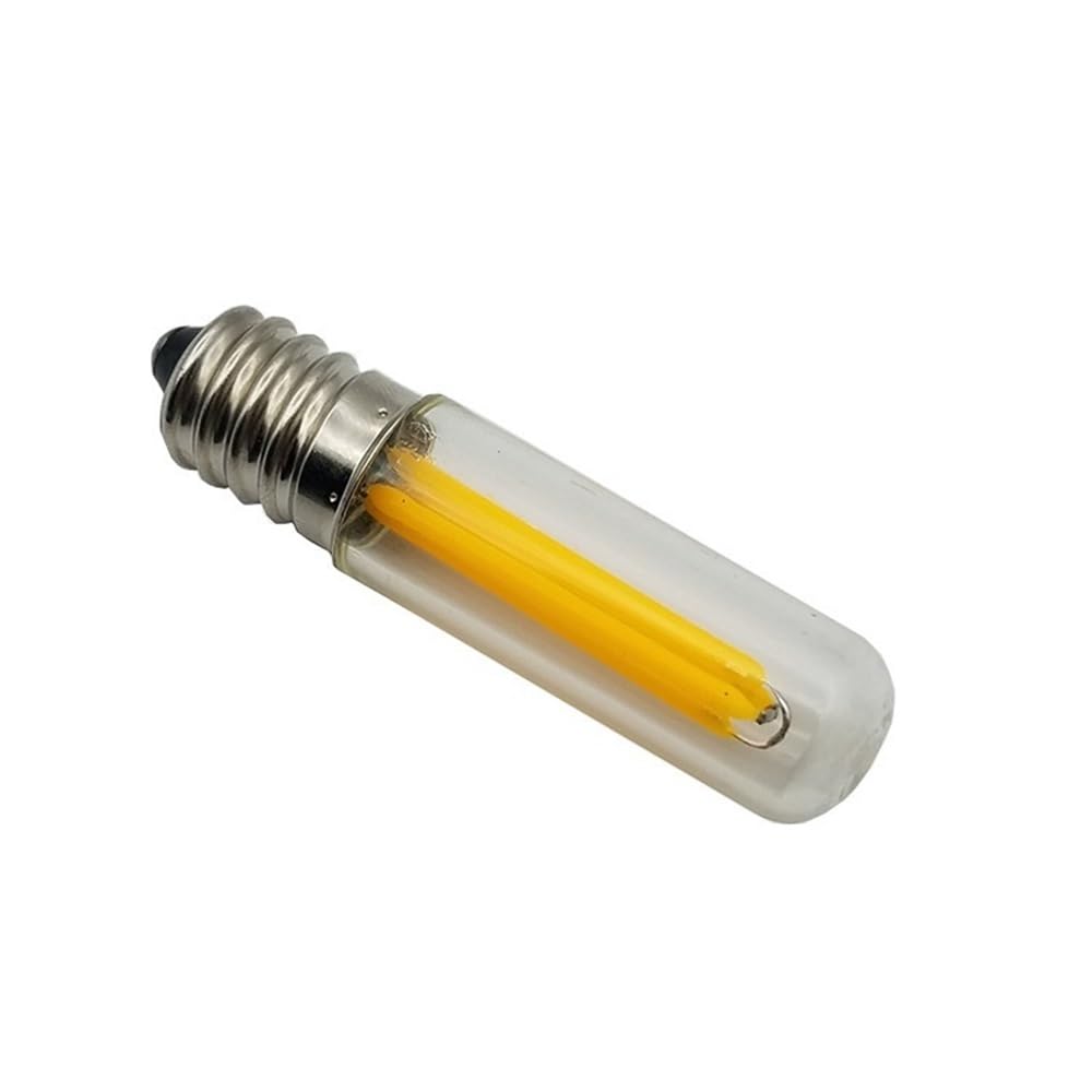 Fengyan Home Bulbs, Confezione da 50, Sorgente Luminosa a LED in Cristallo T15L DC12V E14/E12 0,5 W/1,5 W/2,5 W Luce for Frigorifero Lampada Domestica(3000K Warm White,E14 2.5W)