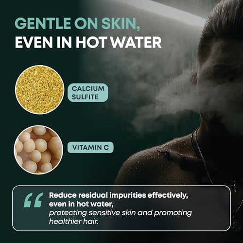 AquaHomeGroup Shower Filter for Fresher Water (2 Cartridges Included) – Helps Reduce Impurities & Odors – High-Pressure Showerhead with KDF, Carbon & Vitamin C