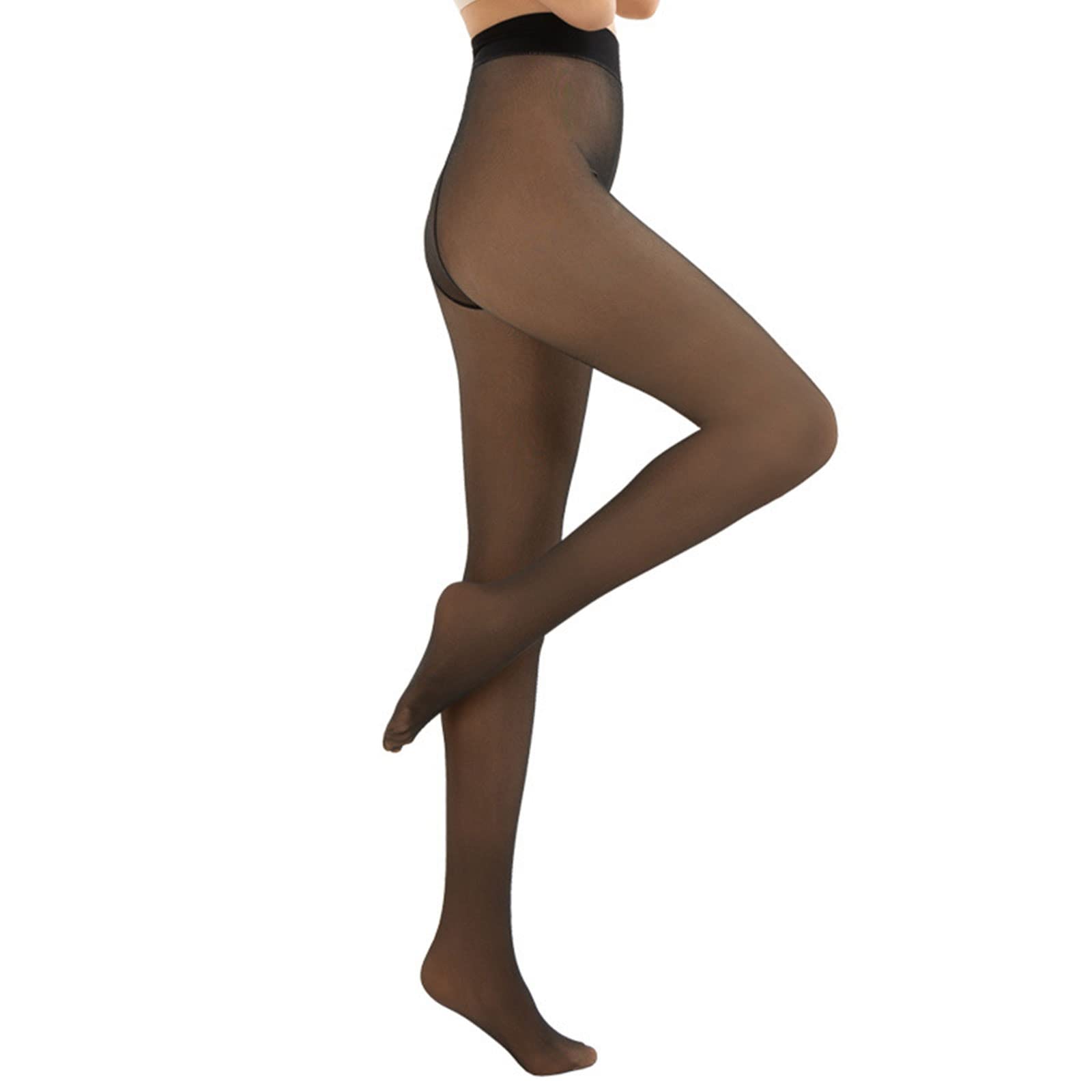 Collant Termici YOGINGO Da Donna Foderati In Pile – Vita Alta, Effetto Traslucido, Spessi E Caldi, Disponibili In 220g E 300g, Taglie XS-3XL, Nero E Marrone