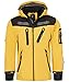 Produktbild Rock Creek Herren Softshell Jacke Outdoor Regenjacke Windbreaker Softshelljacken Wanderjacke Skijacke Laufjacke Thermojacke Kapuze H-159 Gelb XXXL