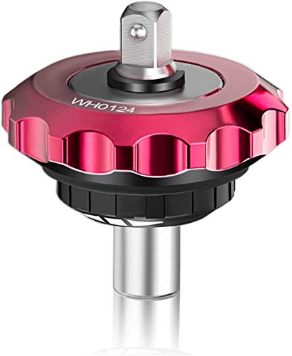 Hakkin - Broca magnética de 1/4 pulgadas, 2 en 1, llave de trinquete de dedo con cabeza hexagonal y cabeza cuadrada para destornillador de vástago hexagonal y destornillador de tuerca