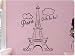 Paris Eiffel Tower Ooh La La Wall Decal Decor France Love Hearts Sticker