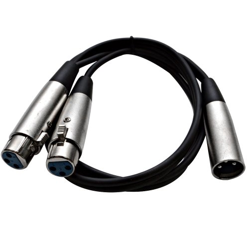 SEISMIC AUDIO SA-Y4.3 4 Pack Cables Splitter XLR 3 Pies miniatura 2