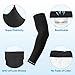 APEXUP Cooling Arm Sleeves for Men Women, UV Sun Protection UPF 50, Sports Compression Arm Sleeves for Outdoor (4PK, Black/White/Gray/Dark Gray)