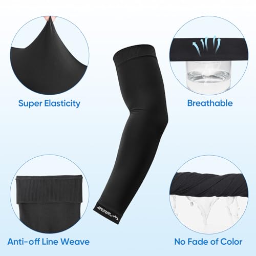 APEXUP Cooling Arm Sleeves for Men Women, UV Sun Protection UPF 50, Volleyball Arm Sleeves Compression Sleeves for Outdoor2