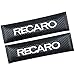 AMPTRV Imbottiture Cinture Sicurezza per Recaro,Fibra di Carbonio Copricintura Seggiolino Copri Spalline Paraspalle Guaine Protezione Tracolla Allestimenti Interni