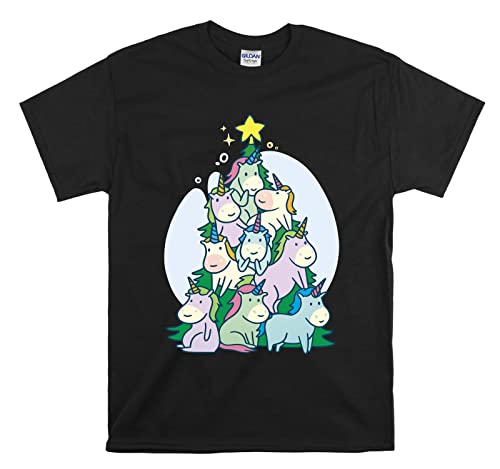 T-shirt licorne et sapin de Noël noir XXL : finis les hauts inconfortables pour le Nouvel An