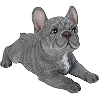 Statua Bulldog Francese Da Giardino - Resina Resistente, 21 Cm - Decorazione Per Esterni - Foto 9