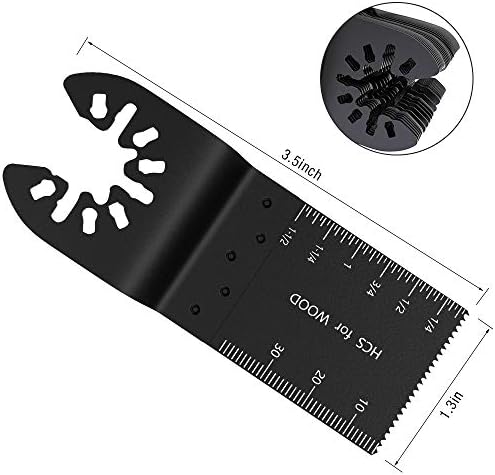 10Pack 35mm Universal Oscillating Quick Release Saw Blades Set Multitool Tool Blade for Bosch Craftsman DeWalt Dremel FEIN Ridgid TCH Makita Milwaukee