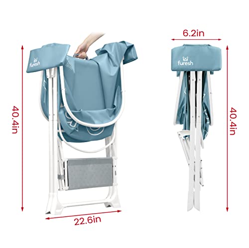 Big Dipper Dog Bath Tub with Stairs, Elevated Portable Foldable Wash Station with Steps for Bathing, Shower and Grooming, Indoor, Outdoor, for Medium to Large Size Dogs