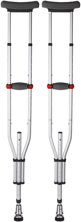 Walking Stick Crutches for The Elderly Non-Slip Walker Fracture Underarm Crutches for Young People Lightweight Rubber Head Crutches
